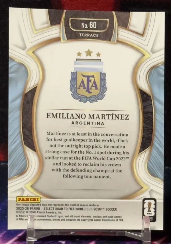 25/26 Panini Select Road to FIFA - Emiliano Martínez