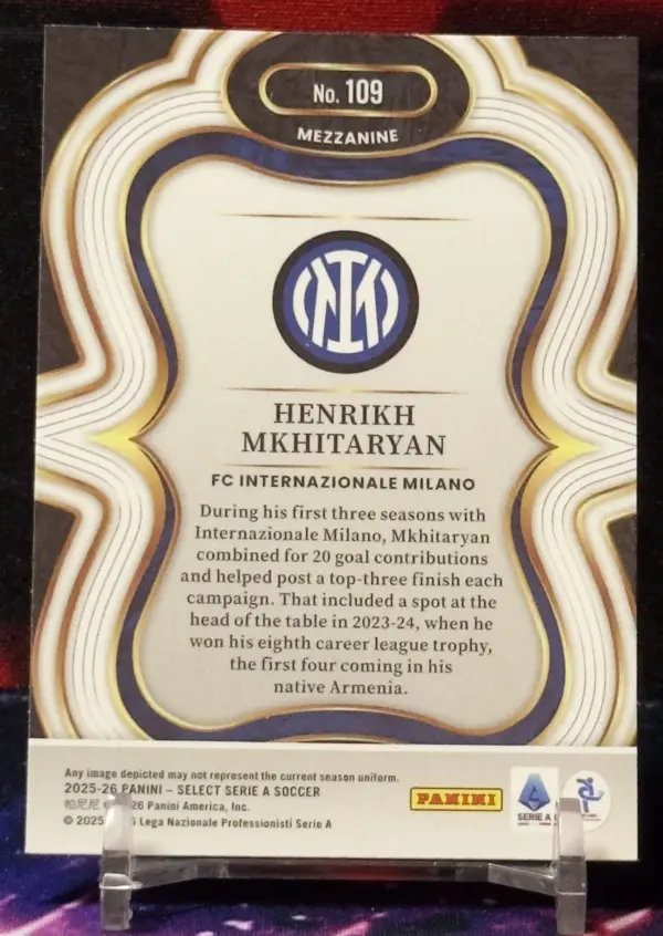 25/26 Panini Select Road to FIFA - Henrikh Mkhitaryan