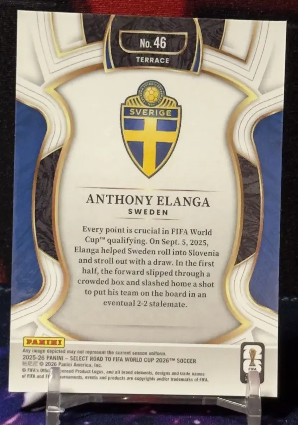 25/26 Panini Select Road to FIFA - Anthony Elanga