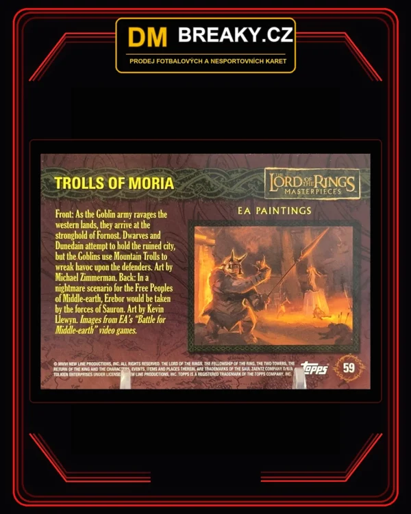 Topps The Lord of the Rings Masterpieces