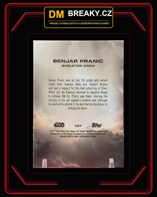 2025 Topps chrome - Benjar Pranic