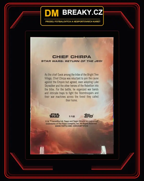 Obrázek ChatGPT 3. 10. 2026 15_47_12 2025 Topps chrome - Chief Chirpa