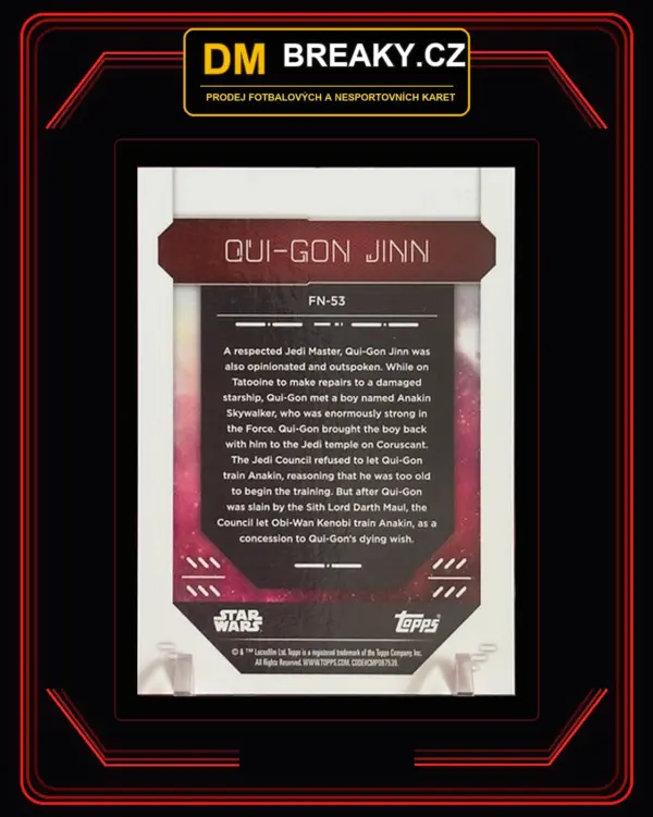 2023 Topps finest - Oui-Gon-Jinn (limit/99)