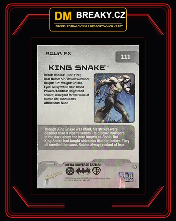2025 Skybox metal universe - King Snake
