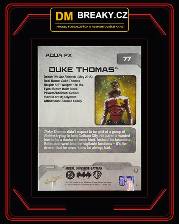 2025 Skybox metal universe - Duke Thomas