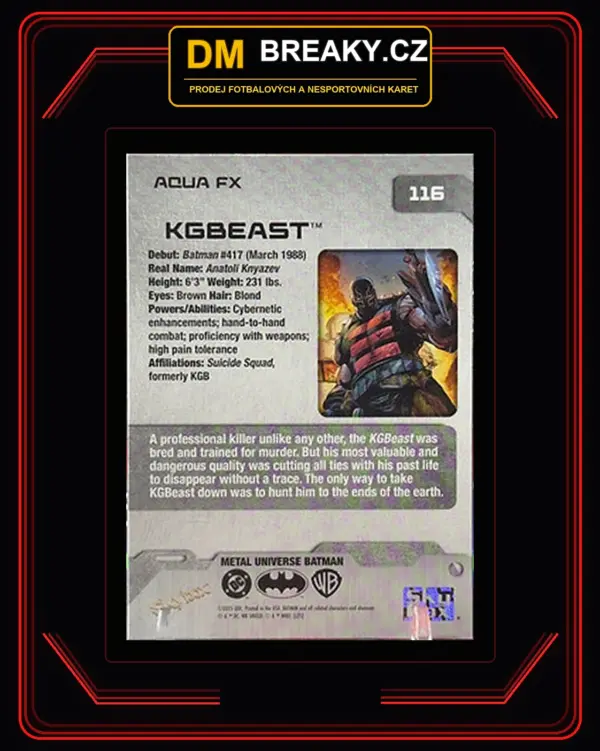 2025 Skybox metal universe - Kgbeast