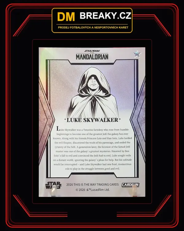 2026 Card.Fun The Mandalorian – This Is The Way - Luke Skywalker