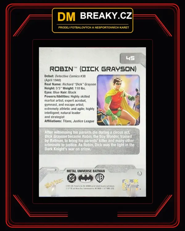 2025 Skybox metal universe - Robin