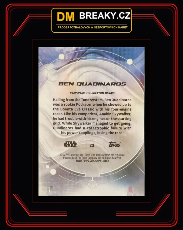2026 Star Wars chrome - Ben Quadinaros