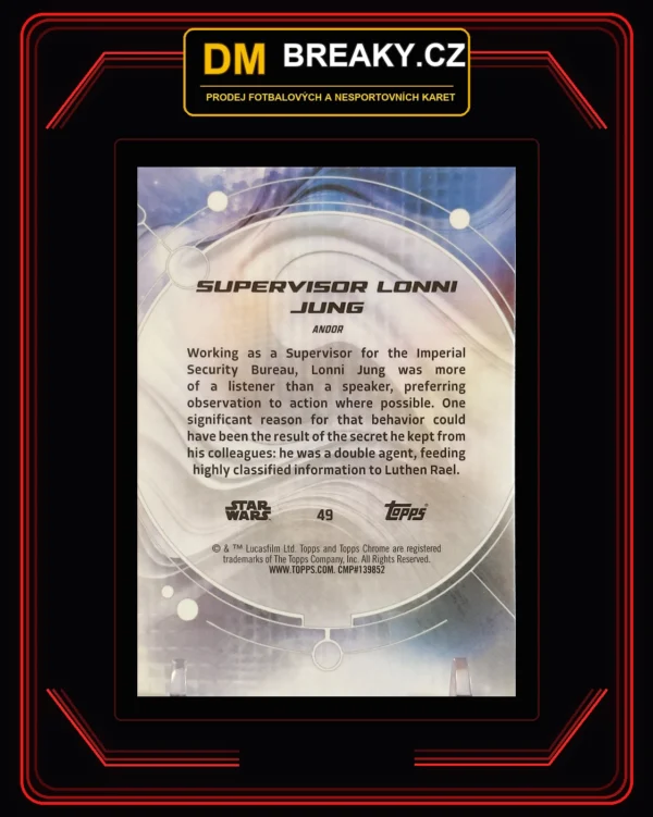 2026 Star Wars chrome - Supervisor Lonni Jung