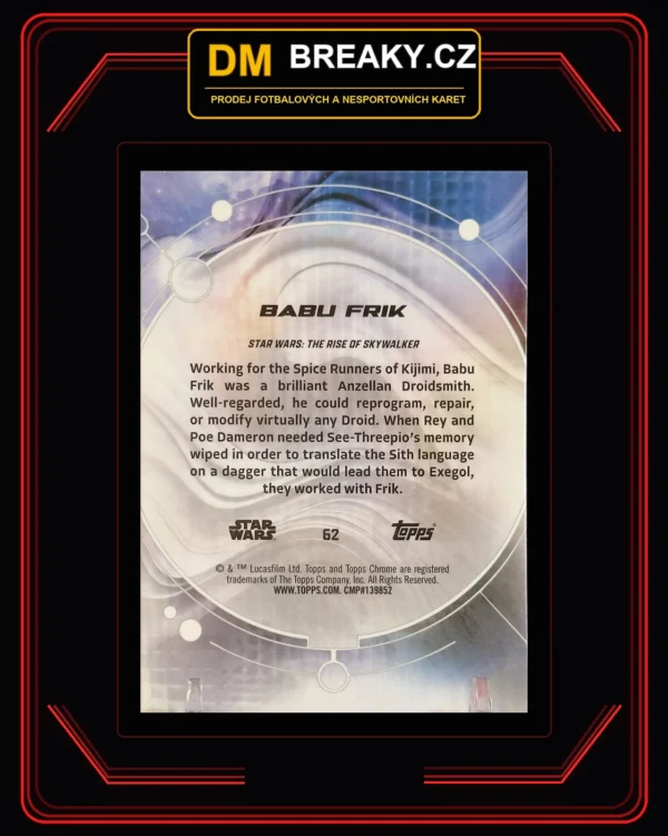 2026 Star Wars chrome - Babu Frik