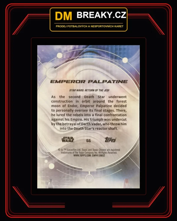 2026 Star Wars chrome - Emperor Palpatine